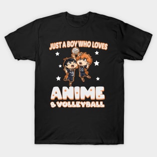 just a boy who loves anime and volleyball T-Shirt